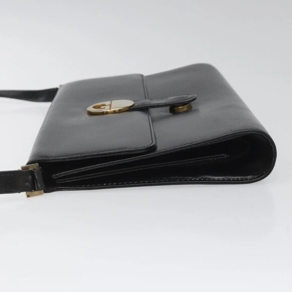 GUCCI Shoulder Bag Leather Black Auth 102039 - Picture 7 of 16